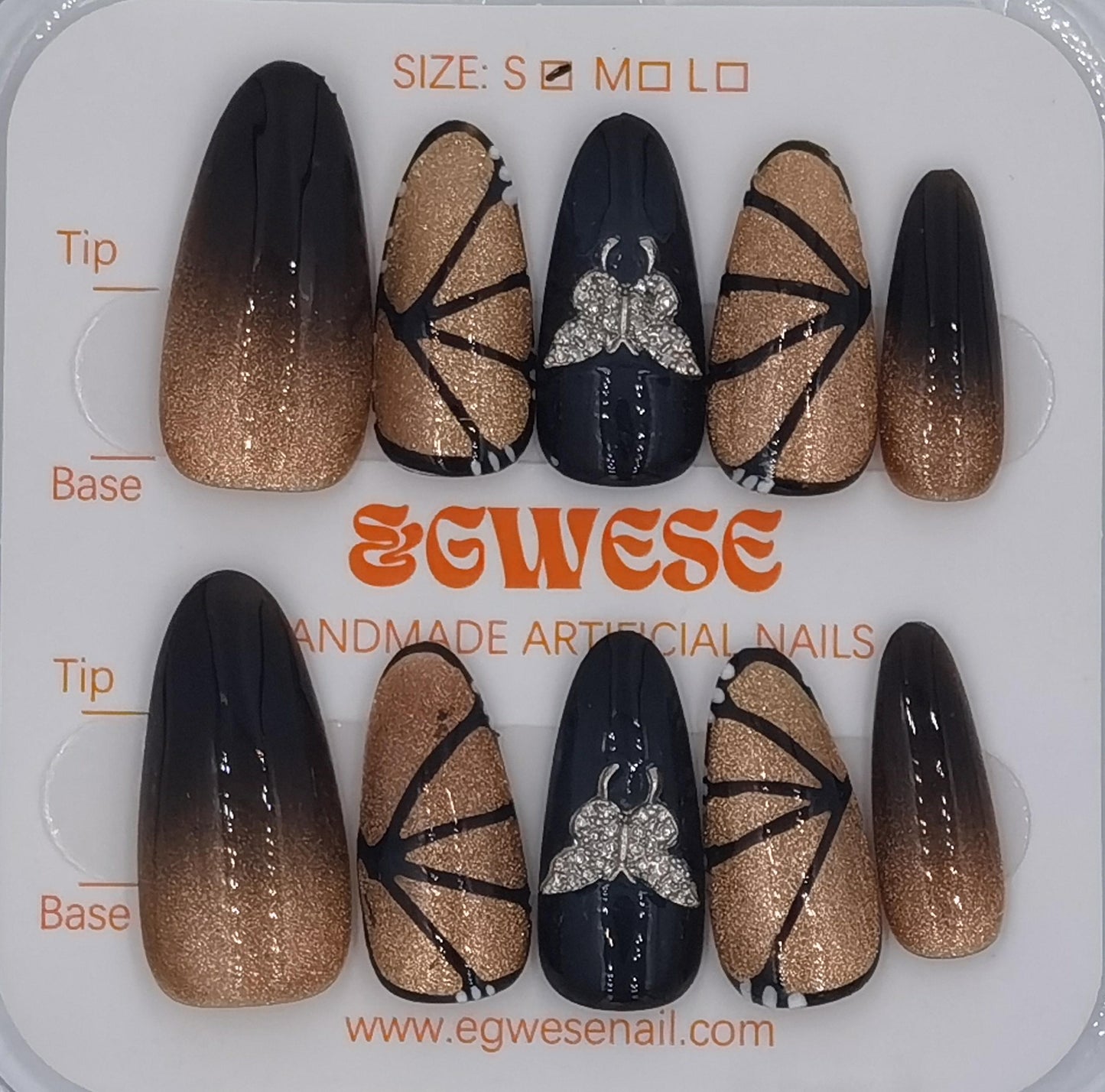 Midnight Butterfly Ombre