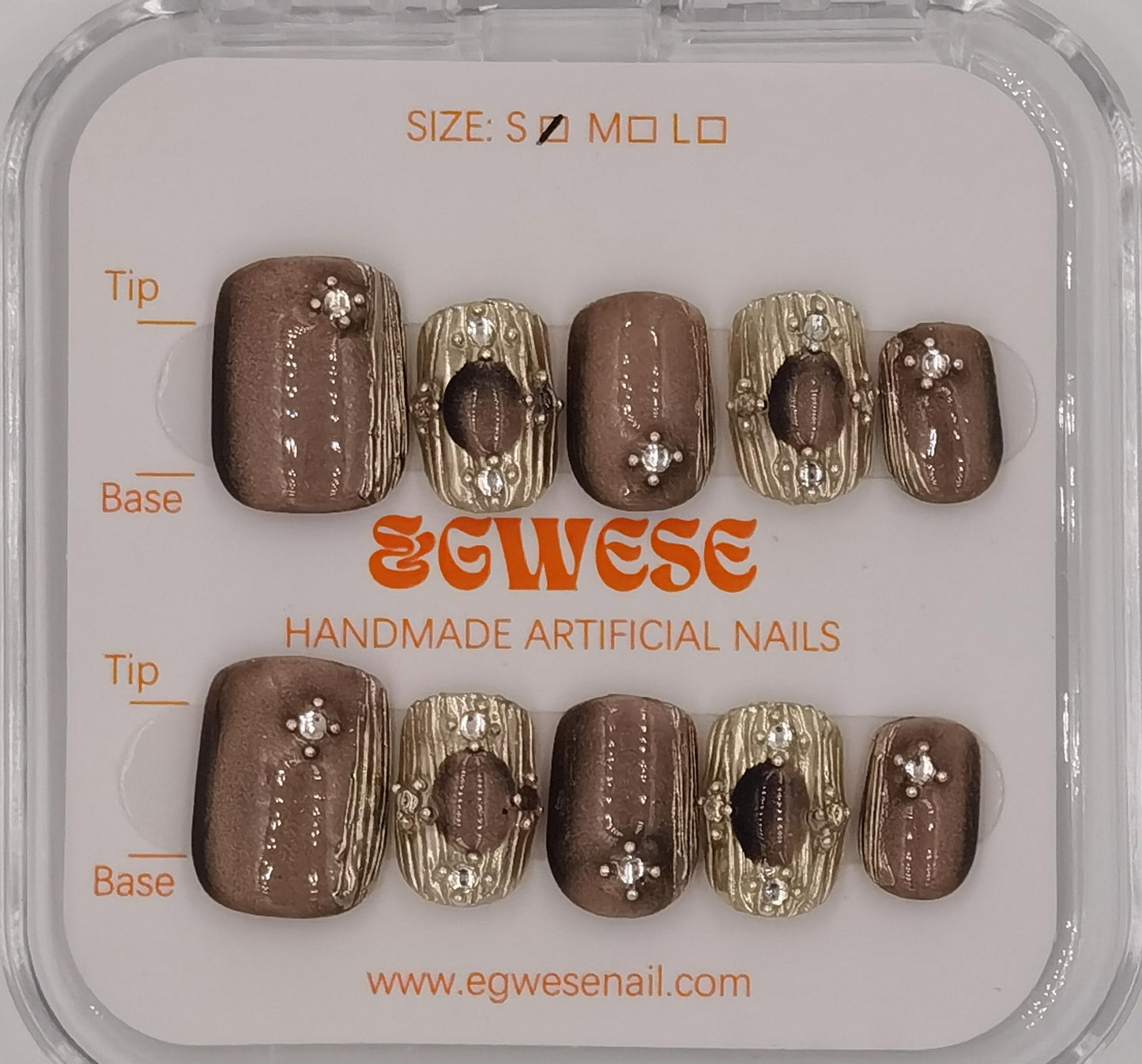 Baroque Mocha Brown-Short Square