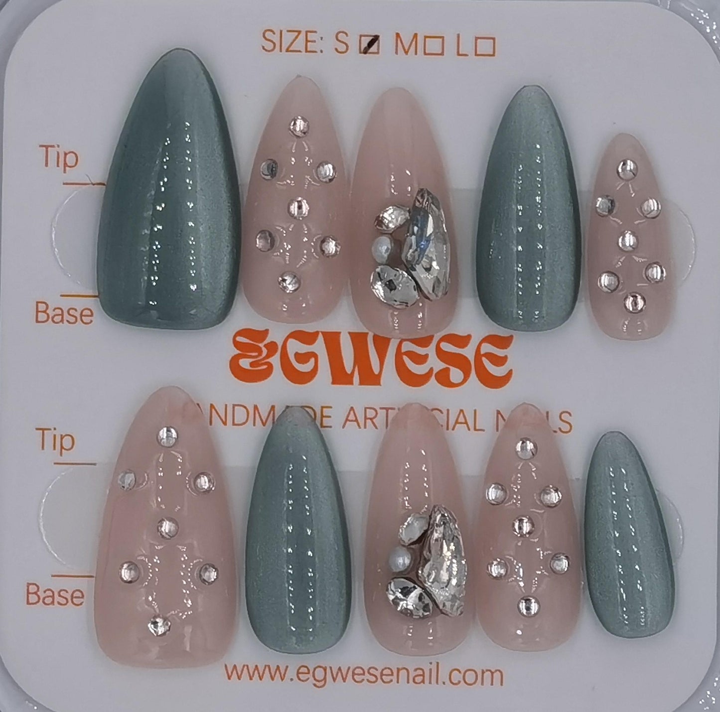 Sage & Pink Mint Pearl
