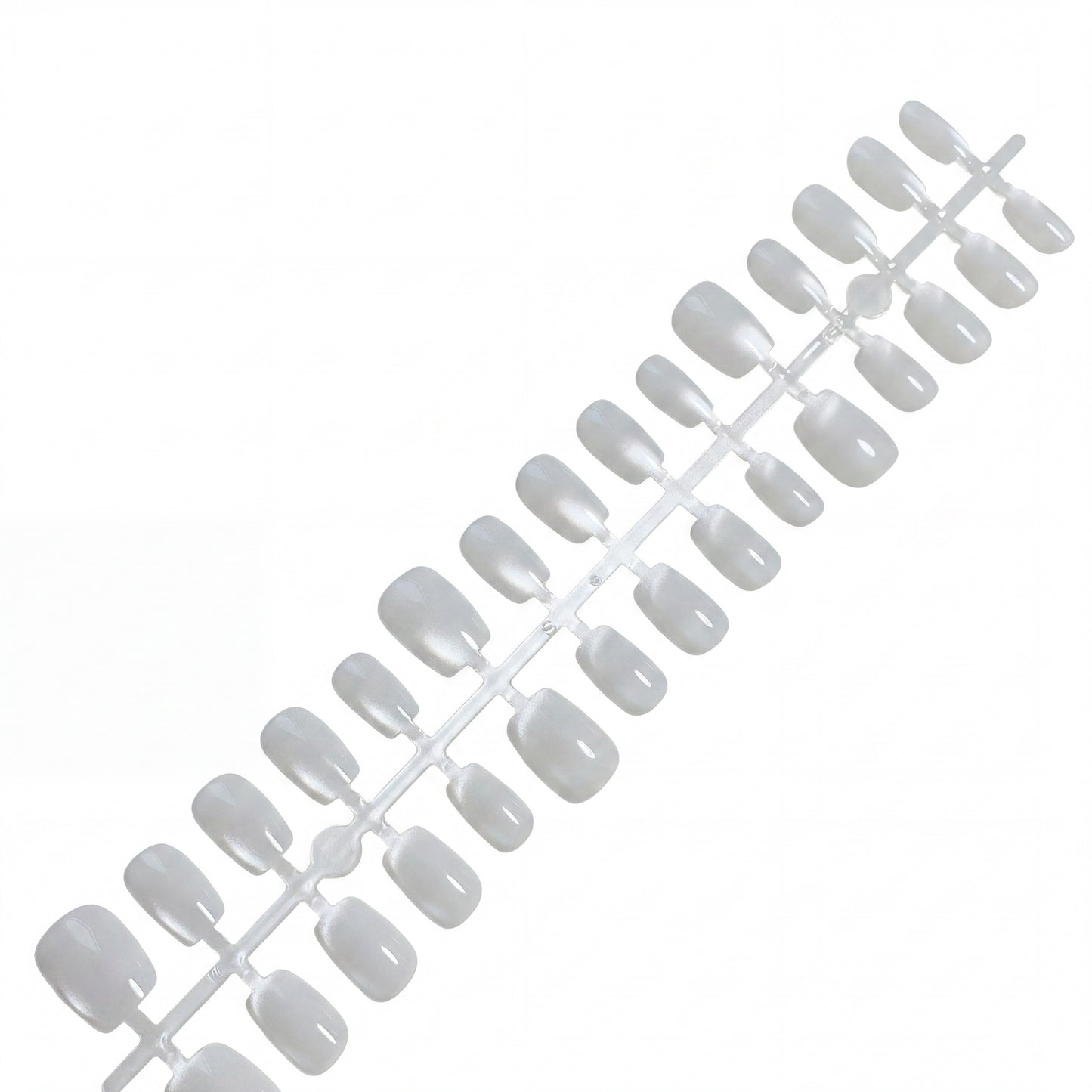 Egwesenail Short Square Press-on Nails - 778# Milky White