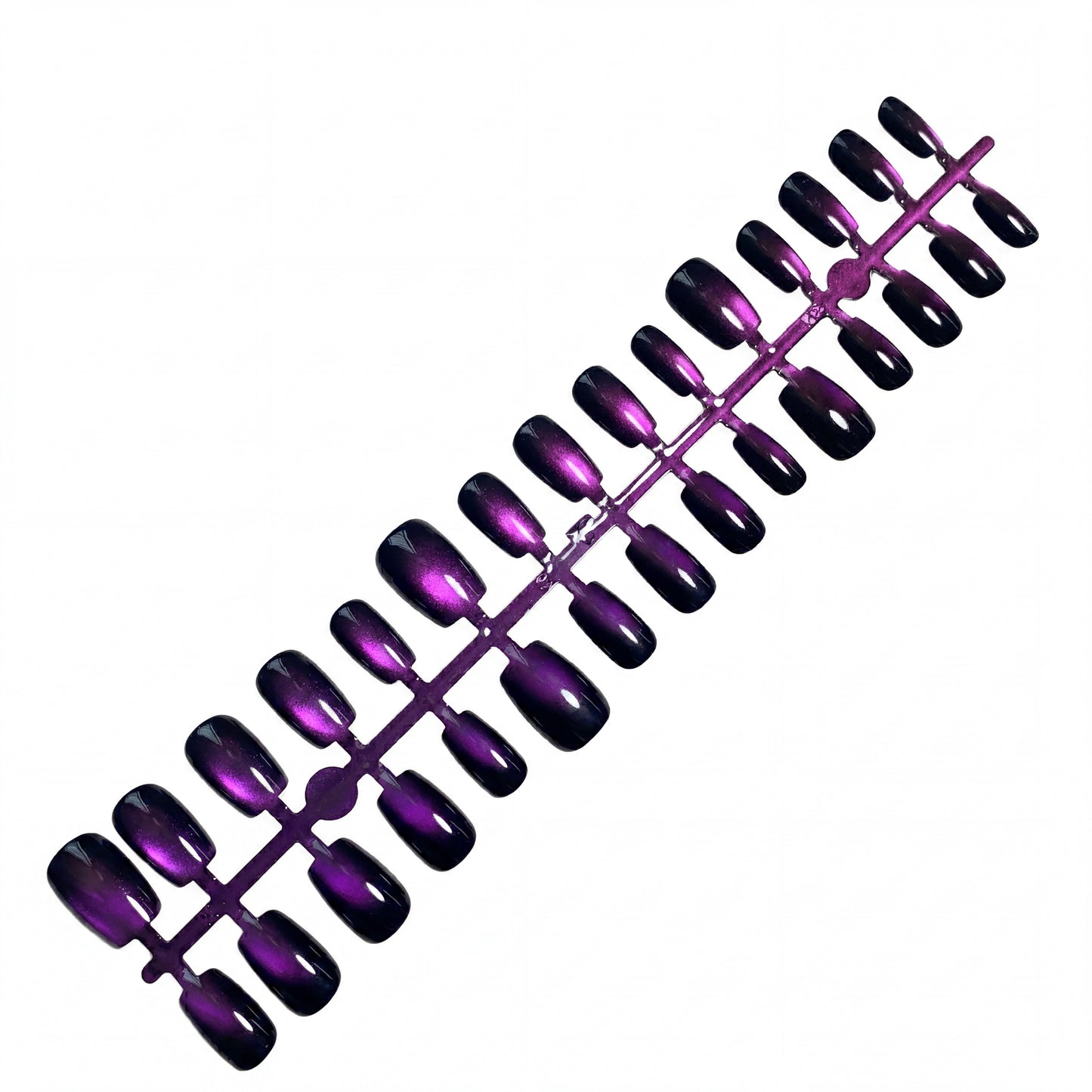 Egwesenail Short Square Press-on Nails - 770# Radiant Purple