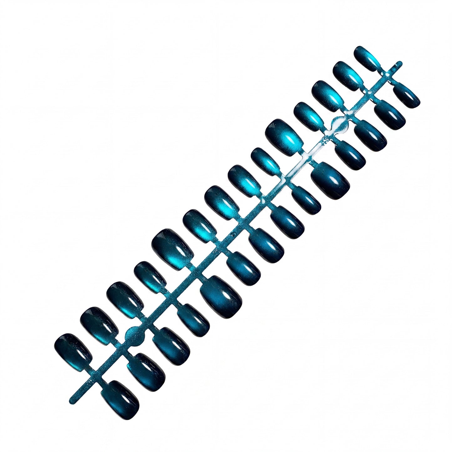 Egwesenail Short Square Press-on Nails - 768# Sapphire Blue